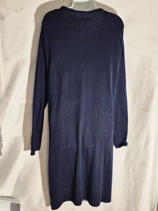 AMAZON ESSENTIALS Long open-front Cardigan sweater, Dark Blue in size XXL NWT - Picture 14 of 16